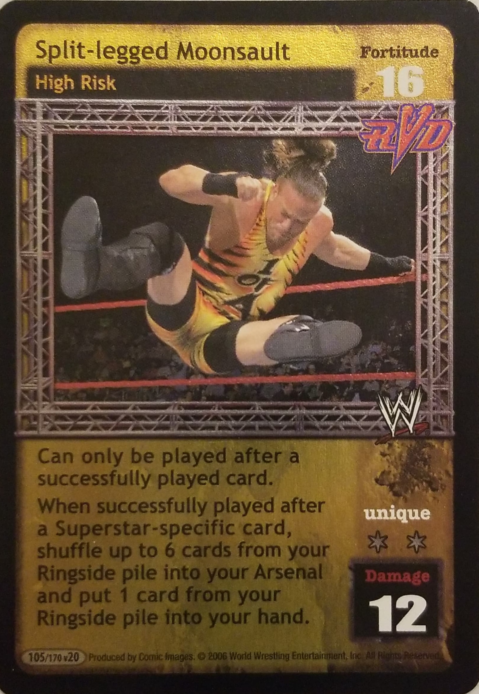 Split-legged Moonsault